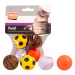Karlie hračka pro kočky míček z pěnové gumy - 4 kusy