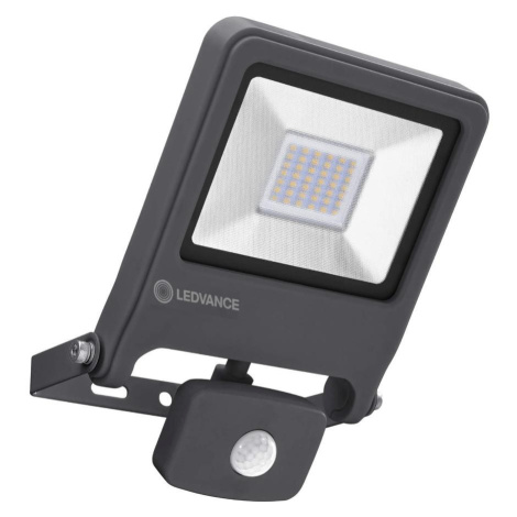 Reflektor LED 30W 2700lm 4000K IP44 šedý s čidlem pohybu LEDVANCE Floodlight Endura