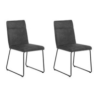 Dvě šedé jídelní židle NEVADA, 84823