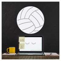 Vyřezávaný obraz ze dřeva - Volejbalový míč