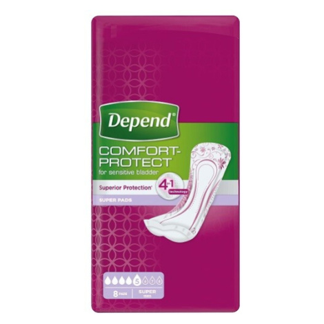 Depend Pads Super inkontinenční vložky ženy 8 ks Kimberly-Clark