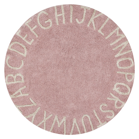 Lorena Canals koberce Přírodní koberec, ručně tkaný Round ABC Vintage Nude-Natural - 150x150 (pr