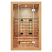 Juskys Infračervená sauna Kiruna120 s duální technologií a dřevem Hemlock