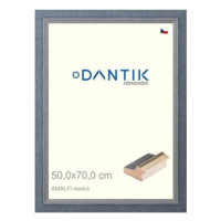 DANTIK rámeček 50 × 70, AMALFI modrý plexi čiré