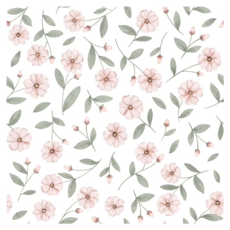 Dětská tapeta z netkané textilie 10 m x 50 cm Sparkle and Flower Buds – Lilipinso