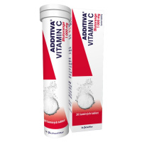 Additiva Vitamín C 1000 mg Blutorange šumivé tablety 20 ks