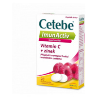 Cetebe ImunActiv Vit.C+zinek 20 cucacích pastilek