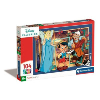 CLEMENTONI Disney: Pinocchio 104 dílků