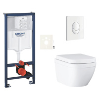 Závěsný wc set do lehkých stěn / předstěnová montáž Grohe Euro Ceramic SIKOGRSEUSASH0