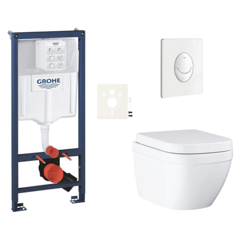 Závěsný wc set do lehkých stěn / předstěnová montáž Grohe Euro Ceramic SIKOGRSEUSASH0