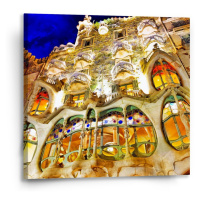 Sablio Obraz Barcelona Gaudi Casa Batllo 1 - 50x50 cm