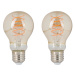 Zigbee 3.0 Smart Home Sada filamentových LED žárovek, 2dílná, spirála