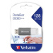 VERBATIM Flash Disk 128GB DataBar USB 2.0 Drive, šedý Šedá