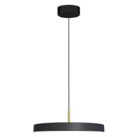 LED Lustr na lanku DISC LED/38W/230V pr. 45 cm černá