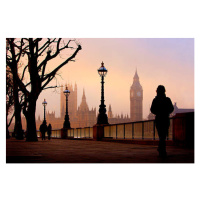 Fotografie Big Ben and Houses Of Parliament on foggy morning, Scott E Barbour, 40 × 26.7 cm