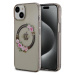 Pouzdro Guess PC/TPU Flowers Ring Glossy Logo MagSafe Apple iPhone 14 Black