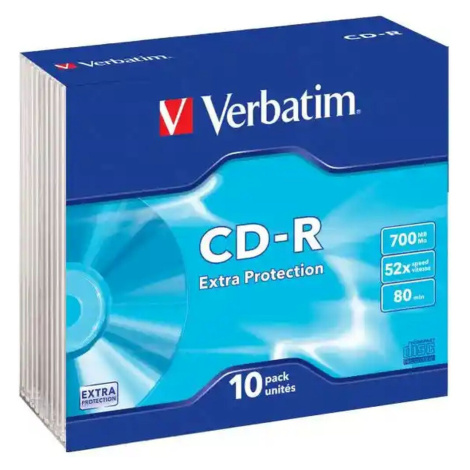 VERBATIM CD-R(10 ks)Slim/ExtraProtection/DL/52x/700MB