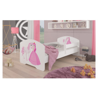 Dětská postel s obrázky - čelo Pepe bar Rozměr: 160 x 80 cm, Obrázek: Princezna