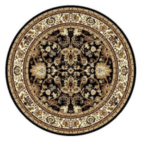 Alfa Carpets Kusový koberec Teheran T-117 brown kruh