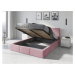 BMS Manželská postel HAILEY | s matrací 180 x 200 cm Barva: Růžová