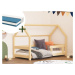 Benlemi Domečková postel TERY s bočnicí 90x200 cm + matrace METROPOLIS Zvolte barvu: Bílá, Zvolt