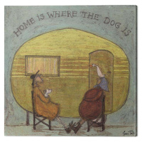 Obraz na plátně Sam Toft - Home is Where the Dog is, 2 cm - 40×40 cm