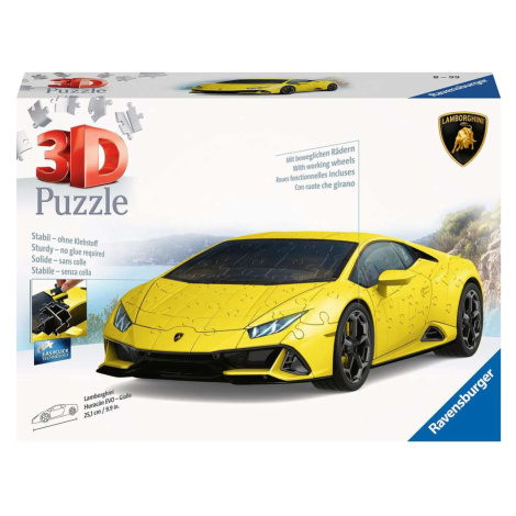 Ravensburger 11562 puzzle 3d lamborghini huracan evo žluté 156 dílků