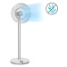 Klarstein Whisperwind, stojanový ventilátor, 12" (30,5 cm), 9 lopatek, akumulátor, 30 W max., bí
