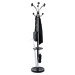 MAUL Věšákový stojan MAULnebula, s 20 háky a držákem na deštníky, stříbrná / černá