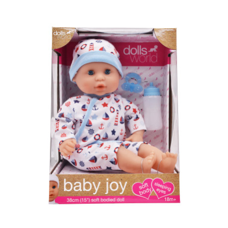 Dolls World - Panenka baby joy 38 cm - kluk