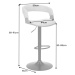 LuxD Designová barová otočná židle Uriela ořech / černá