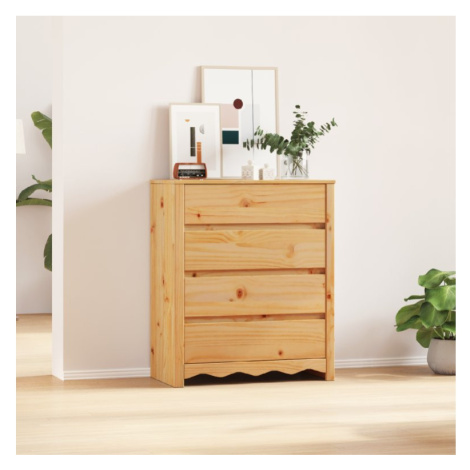 vidaXL Příborník Drammen Dub 76,5 x 40 x 91 cm Masivní borové dřevo