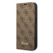 Pouzdro Guess GUBKP14SHG4SHW iPhone 14 6,1" brown book 4G Vintage Gold Logo (GUBKP14SHG4SHW)