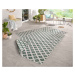 NORTHRUGS - Hanse Home koberce Kusový koberec Twin-Wendeteppiche 103125 grün creme – na ven i na