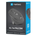 Natec optická myš FALCON/3200 DPI/Kancelářská/Optická/Pro praváky/Bezdrátová Bluetooth/Černá