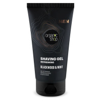 Organic Shop Osvěžující gel na holení Blackwood a máta 150 ml