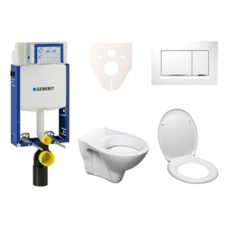 Cenově zvýhodněný závěsný WC set Geberit k zazdění + WC S-Line S-line Pro 110.302.00.5ND5