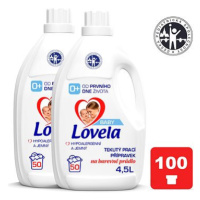 LOVELA Baby tekutý prací přípravek na barevné prádlo 2× 4,5 l (100 praní)