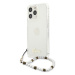 Guess GUHCP13LKPSWH hard silikonové pouzdro iPhone 13 / 13 Pro 6.1" transparent White Pearl