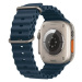 Apple Watch Ultra 2 49mm titanová s modrým oceánským řemínkem Titanová