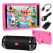 Tablet 8 4G Lte 4GB 64GB Růžová Wifi Android Pouzdro Nabíječka Reproduktor Sada