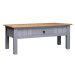 Shumee Konferenční stolek 100 × 60 × 45 cm masivní borovice Panama / šedý