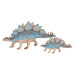 Woodcraft Dřevěné 3D puzzle Stegosaurus 2v1