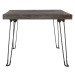 Odkládací stolek Pavlovnie šedé dřevo, 54 x 28 cm