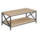 tectake 404437 konferenční stolek pittsburgh - Industriální dřevo tmavé, rustikální - Industriál