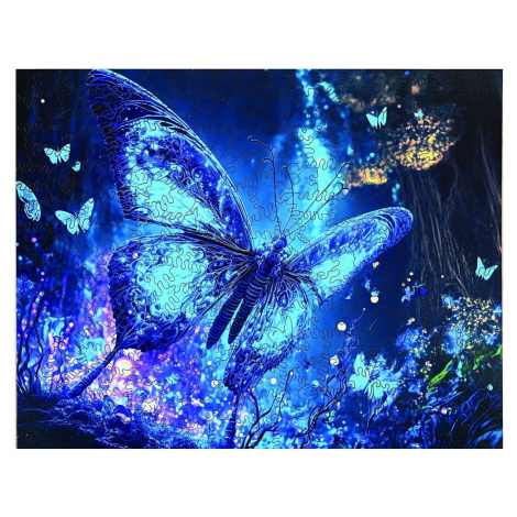 Epee Wooden puzzle Fluorescent Butterfly A3 GID - svítící ve tmě EPEE Czech