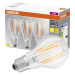 3PAK LED žárovka LED E27 A60 CL 7,5W = 75W 1055lm 2700K Teplá 300° Filament OSRAM BASE