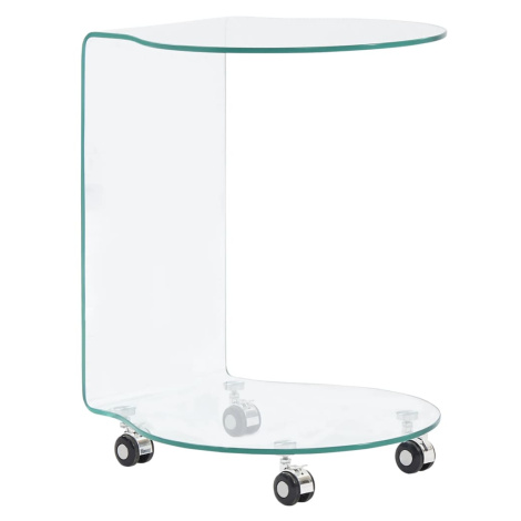 vidaXL Konferenční stolek 45 x 40 x 58 cm tvrzené sklo