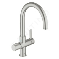 Grohe 30033DC0 - Páková dřezová baterie Duo, supersteel