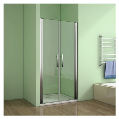 H K Sprchové dveře MELODY D2 100 dvoukřídlé 96-100 x 195 cm, čiré sklo, výplň sklo čiré SE- MELO